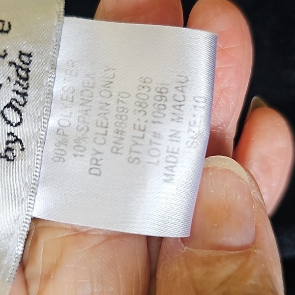 Ronni Nicole Black Sheath Dress V-Neck Goth Romantic. sz 10. Long Sleeves. - Picture 7 of 7